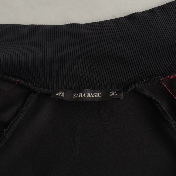 ZARA Black Bomber with Stripe Details Size S - Picture 7 of 7